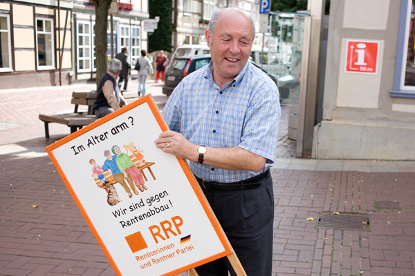 Horst Gilles von der Rentnerinnen und Rentner Partei